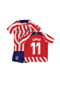 Atletico Madrid Thomas Lemar #11 Babytruitje Thuis tenue Kind 2022-23 Korte Mouw (+ Korte broeken)